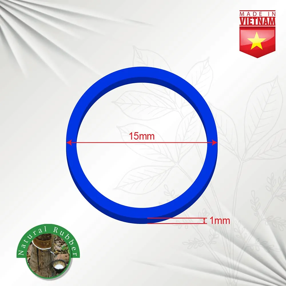 1 LB Rubber Bands Hair Band Soft Elastic Hair Accessories Braid Mini Hair Ties Stretchy Hair Ties No Damage Rubber Bands for Hair Made in Vietnam (Blue)