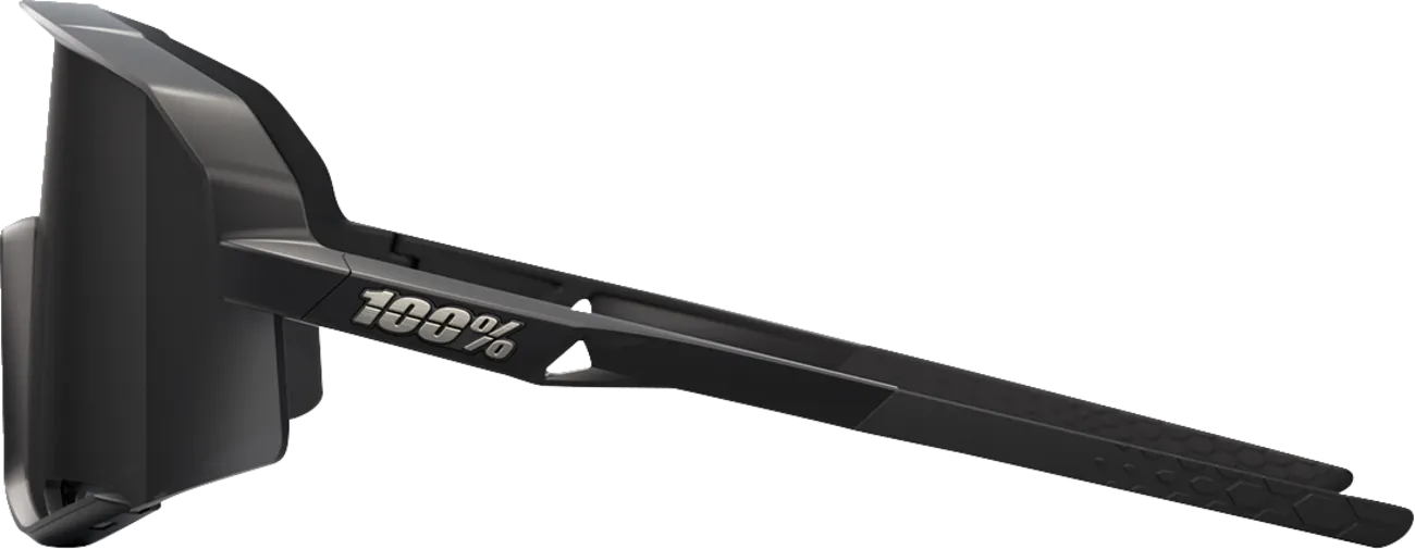 100% Slendale Sunglasses - Matte Black - Smoke 60057-00002