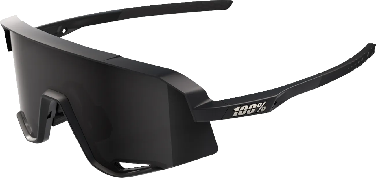 100% Slendale Sunglasses - Matte Black - Smoke 60057-00002