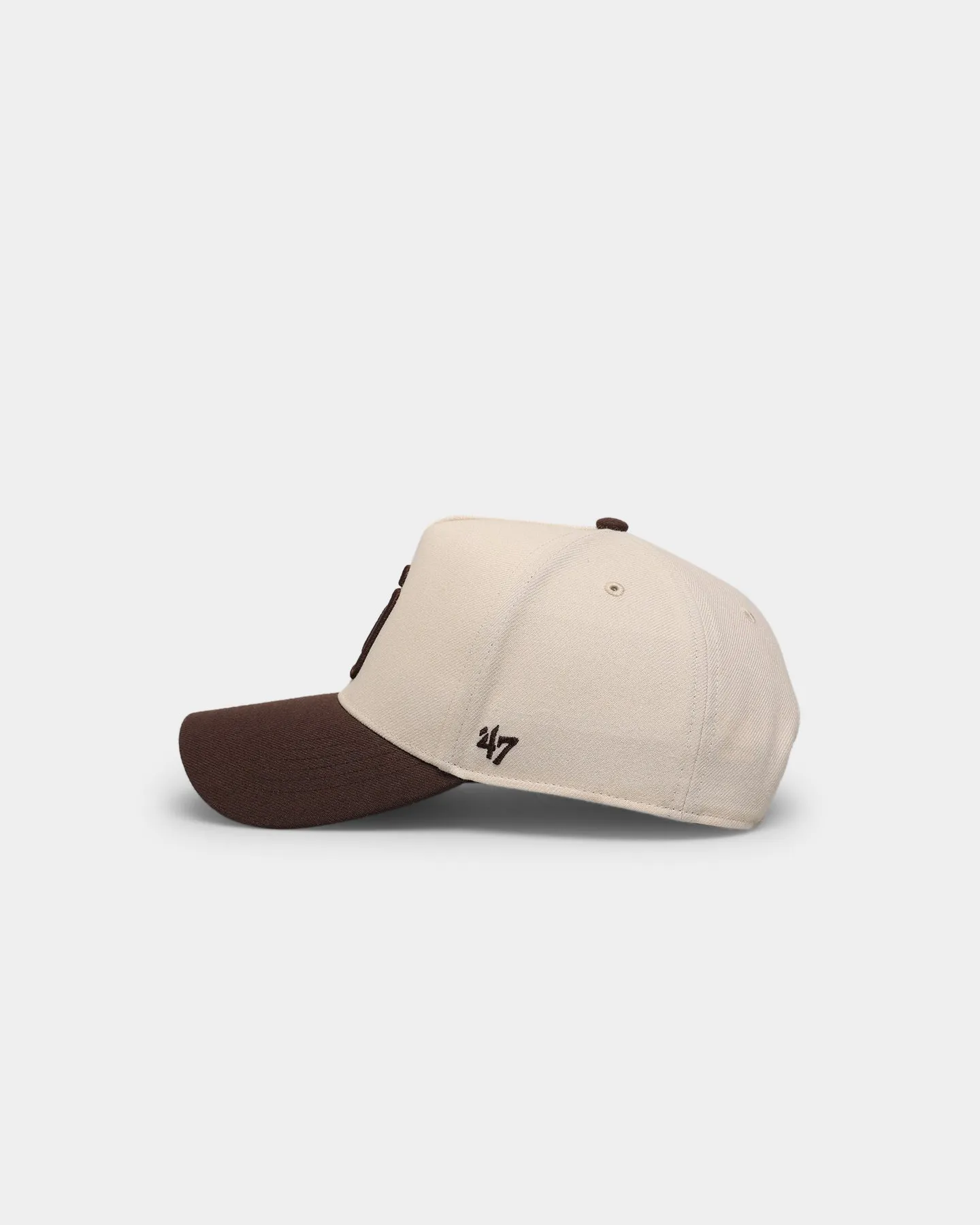 47 Brand San Diego Padres 'Off White/Team Logo' Replica MVP DT Snapback Natural