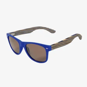50/50s Sunnies Blue Frame Stripe Arm