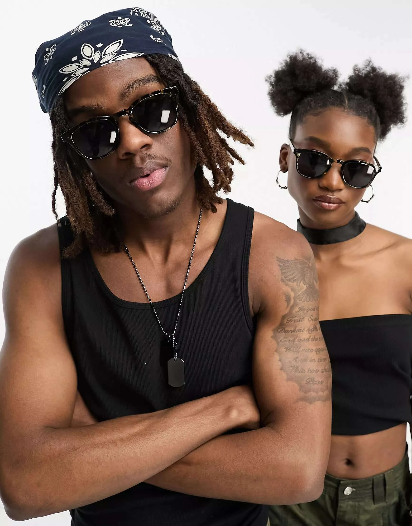 Ajaerbede Bate Retro Black and Yellow Tortoise Sunglasses