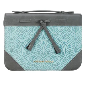 Amazing Grace Turquoise Fashion Bible Case, Large