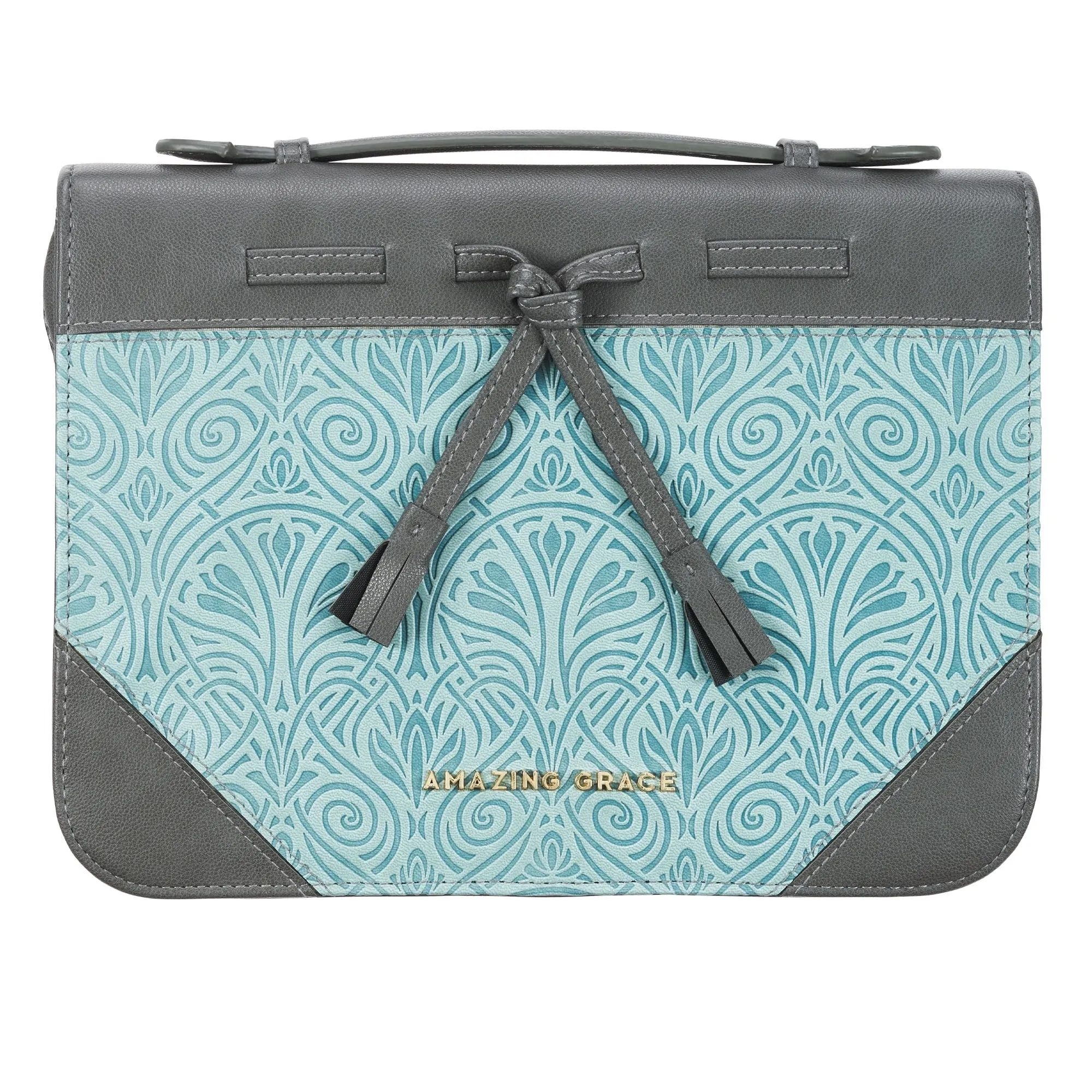 Amazing Grace Turquoise Fashion Bible Case, Large