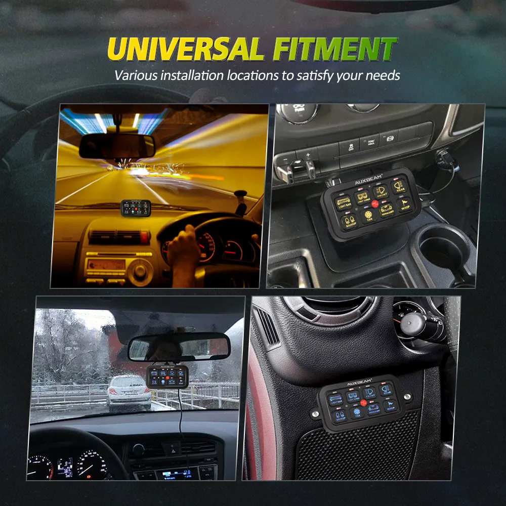 AR-800 RGB Switch Panel with APP 52 Inch 5D-PRO LED Light Bar, Toggle/ Momentary/ Pulsed Mode Supported