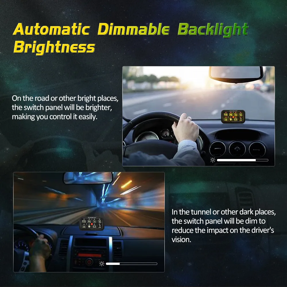 AR-800 RGB Switch Panel with APP 52 Inch 5D-PRO LED Light Bar, Toggle/ Momentary/ Pulsed Mode Supported