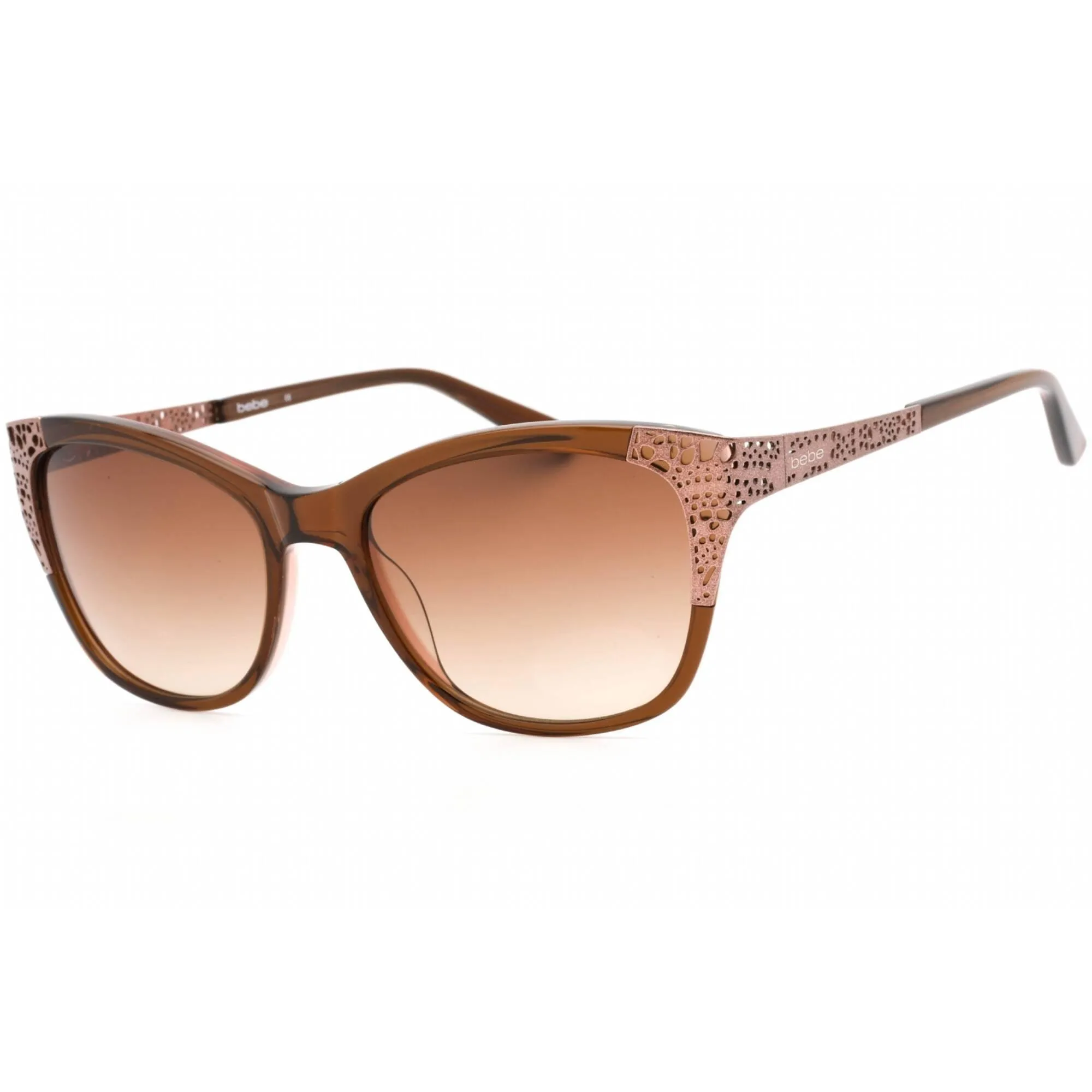 Bebe Women's Sunglasses - Topaz Plastic Full Rim Fixed Nose Pads Frame | BB7188 210