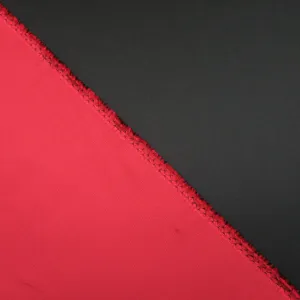 Black and Scarlet Red Double-Sided Stretch Mikado