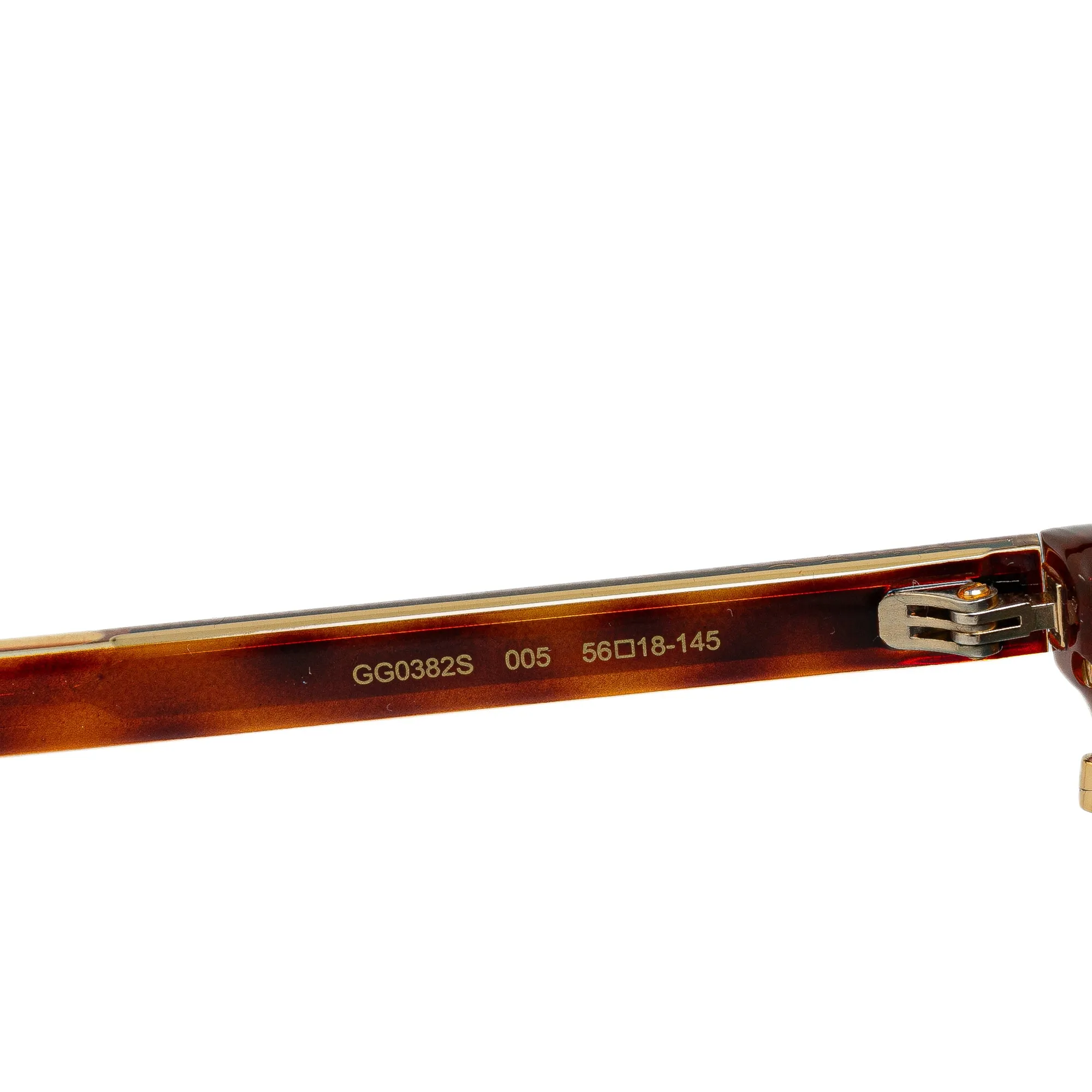 Brown Gucci Web Accent Wayfarer Sunglasses