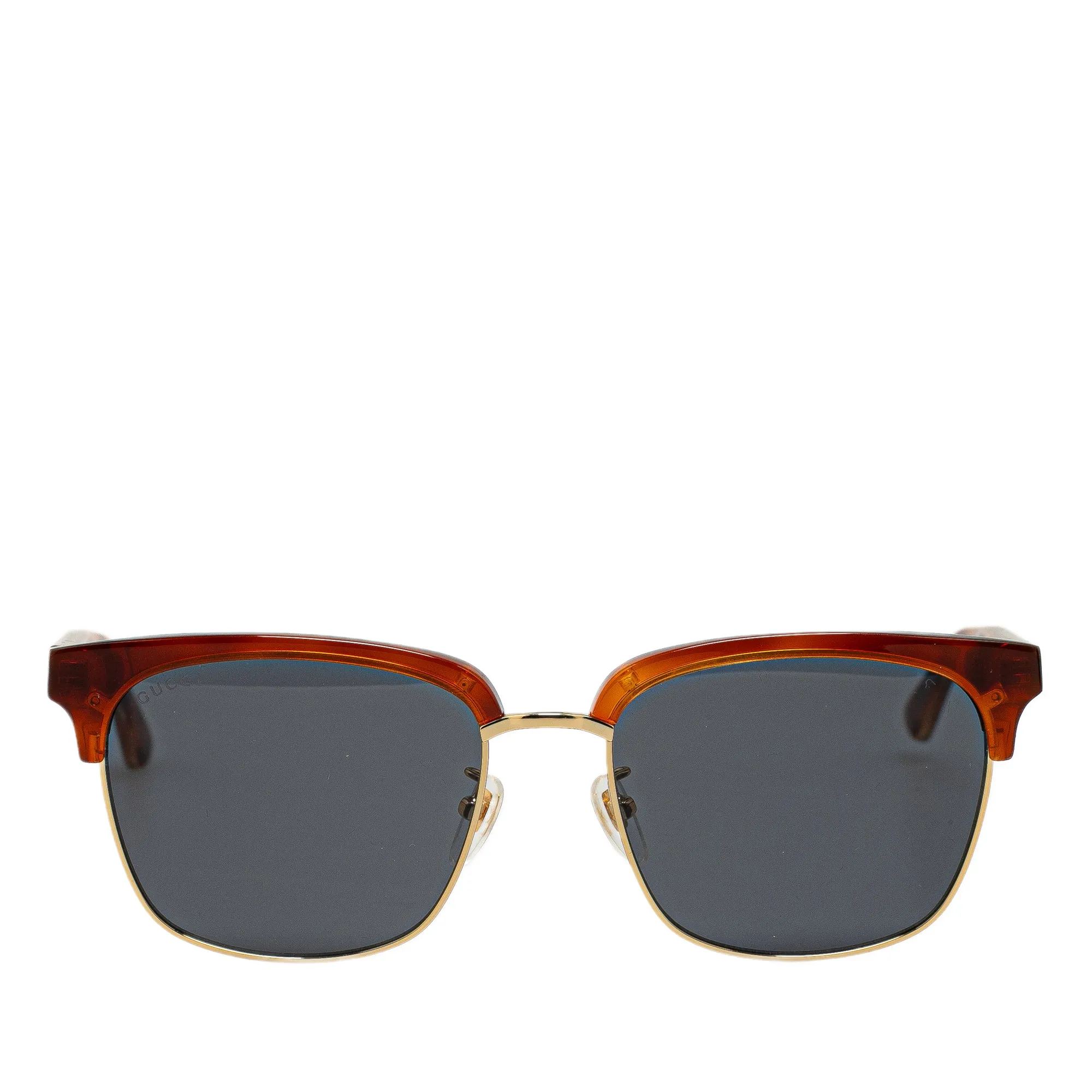 Brown Gucci Web Accent Wayfarer Sunglasses