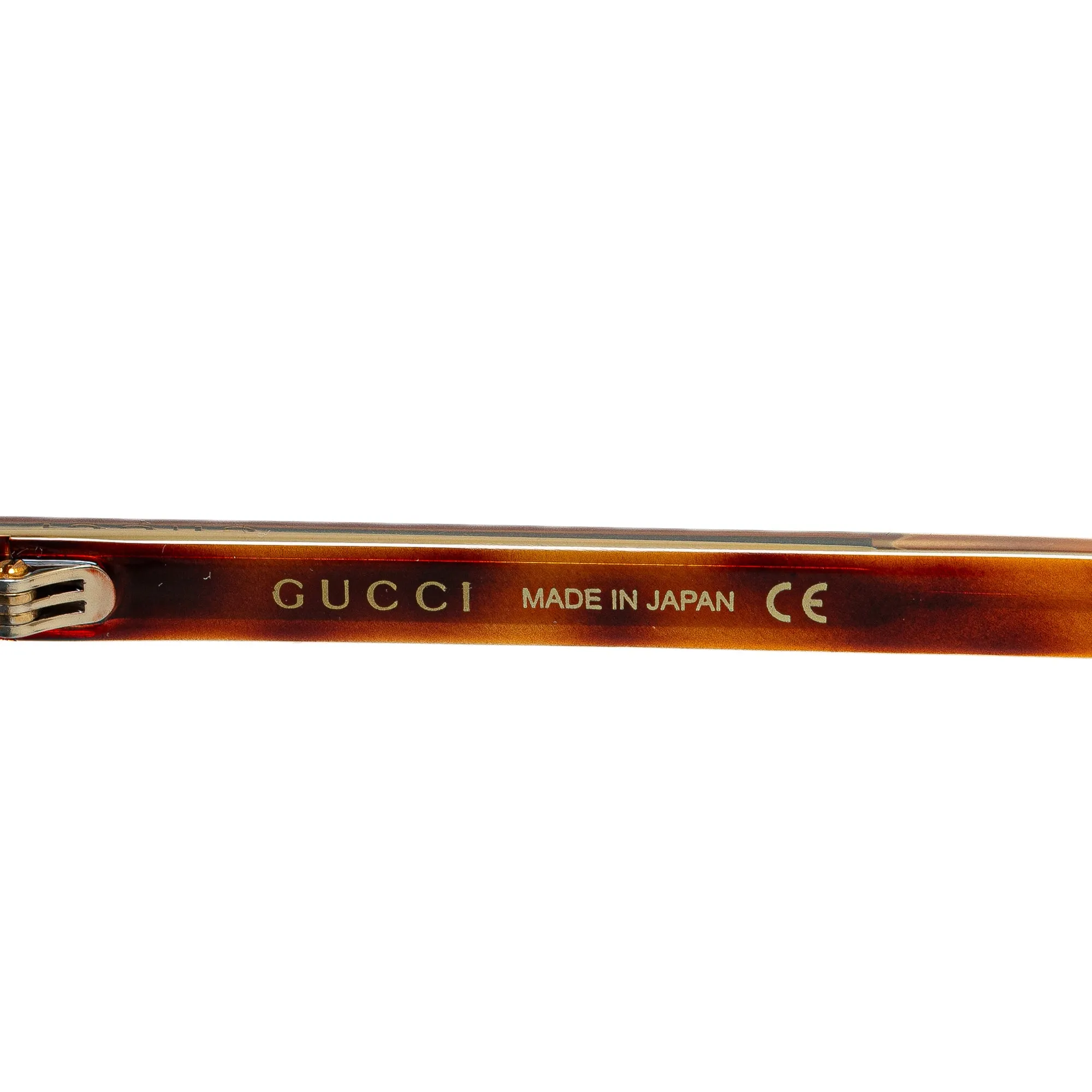 Brown Gucci Web Accent Wayfarer Sunglasses
