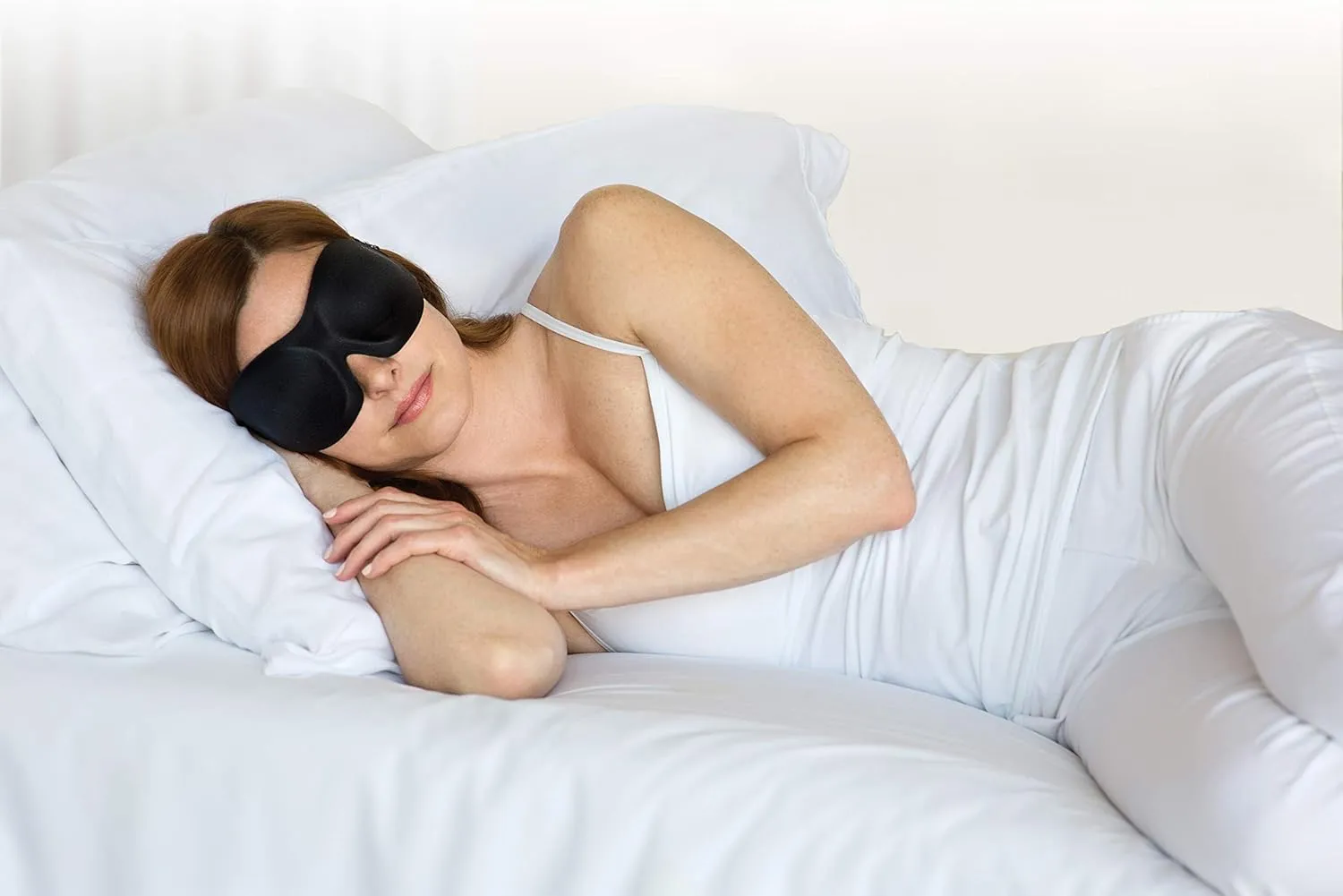 Bucky 40 Blinks No Pressure Eye Mask for Travel & Sleep, Blue Atlas, One Size
