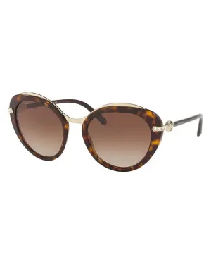 Bulgari Women's 55 mm Dark Havana Sunglasses BV8215B-504-13-55