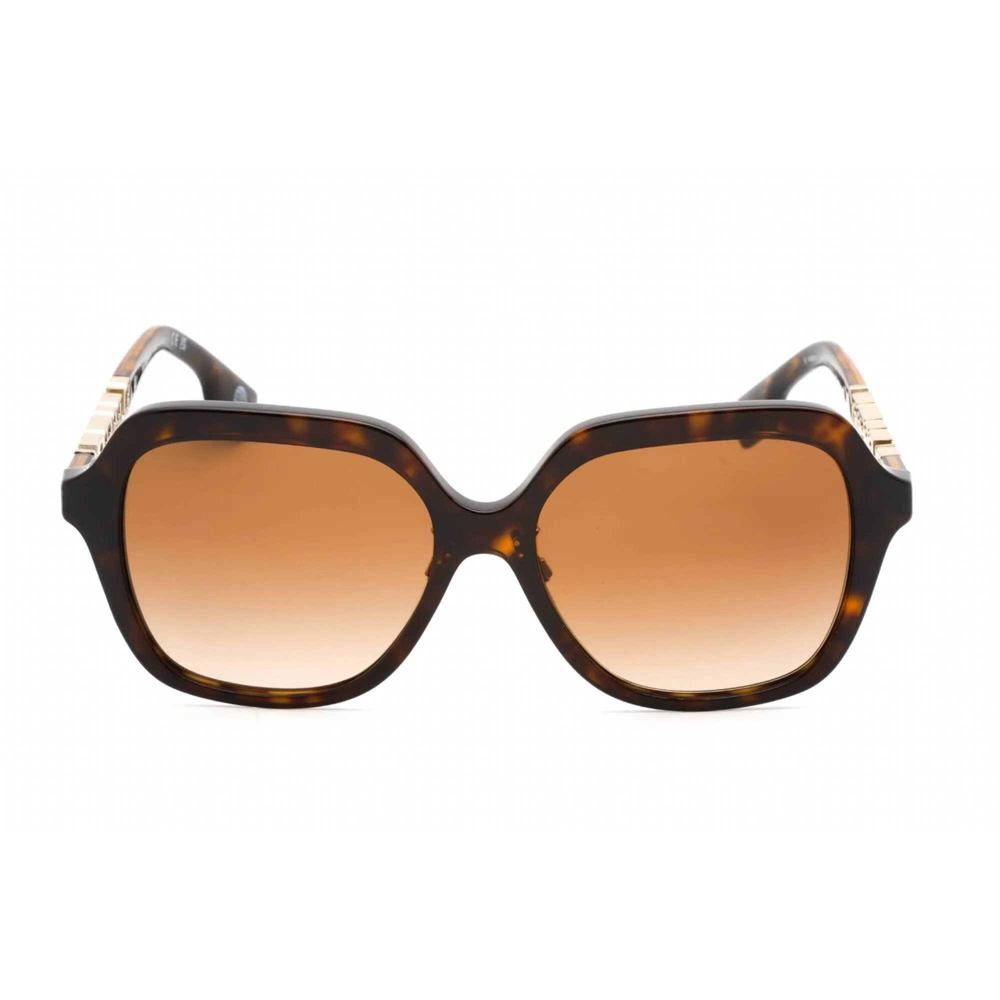 Burberry Women's Sunglasses - Full Rim Havana Plastic Square Frame | 0BE4389F 300213