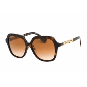 Burberry Women's Sunglasses - Full Rim Havana Plastic Square Frame | 0BE4389F 300213