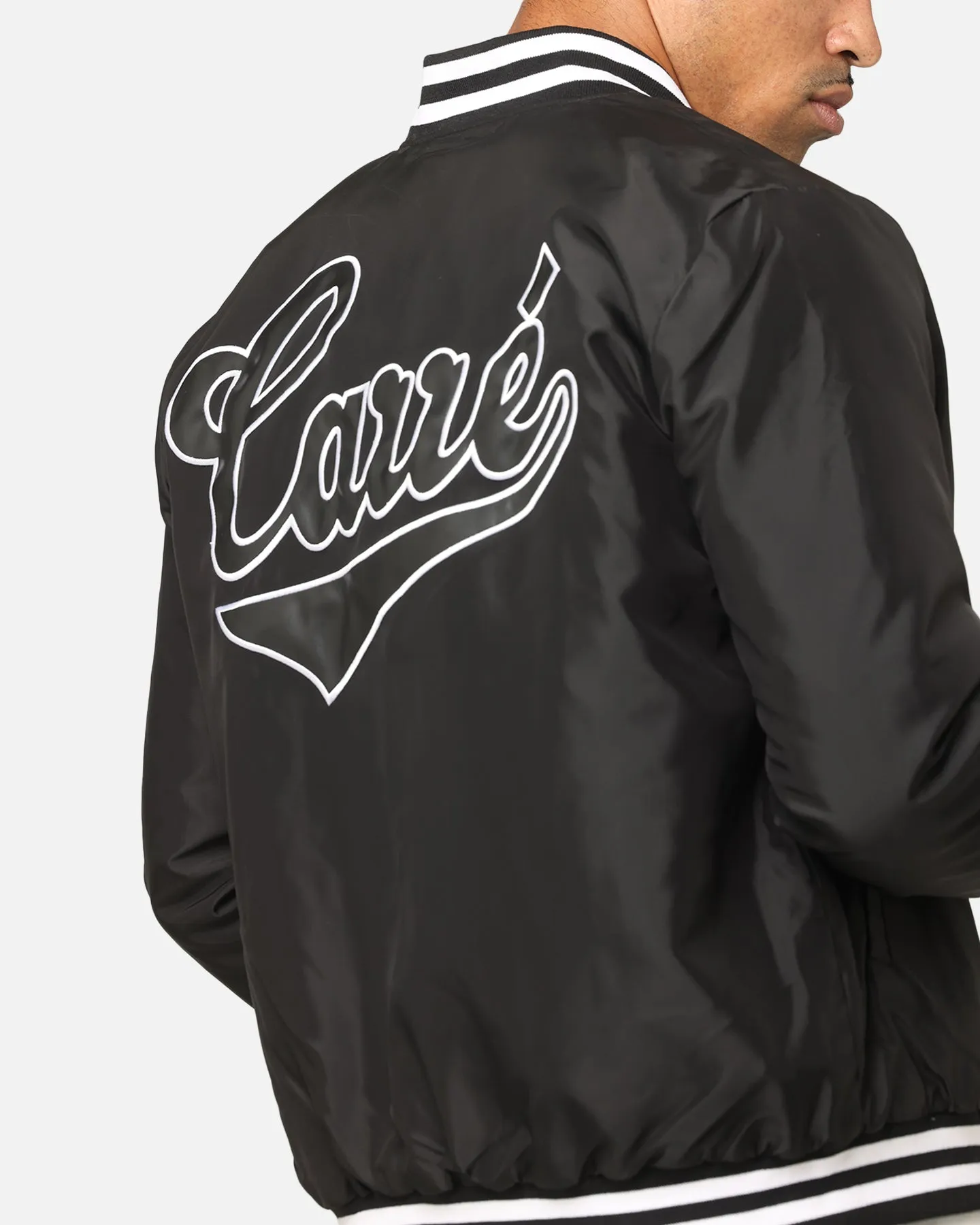 Carre Team Puffer Varsity Jacket Black/White