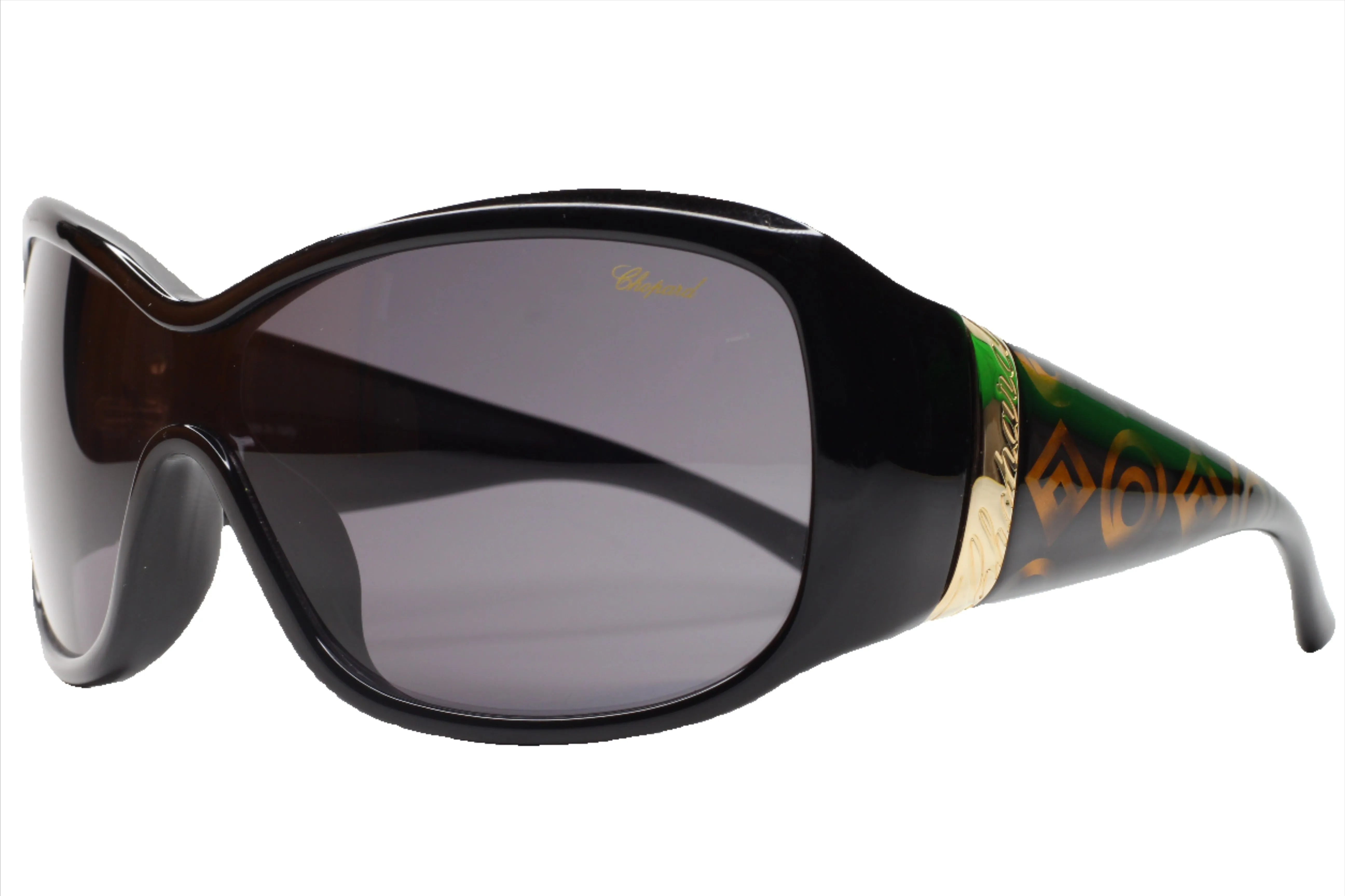 Chopard SCH054 0700 Black Gold Gradient Italy Luxury Sunglasses