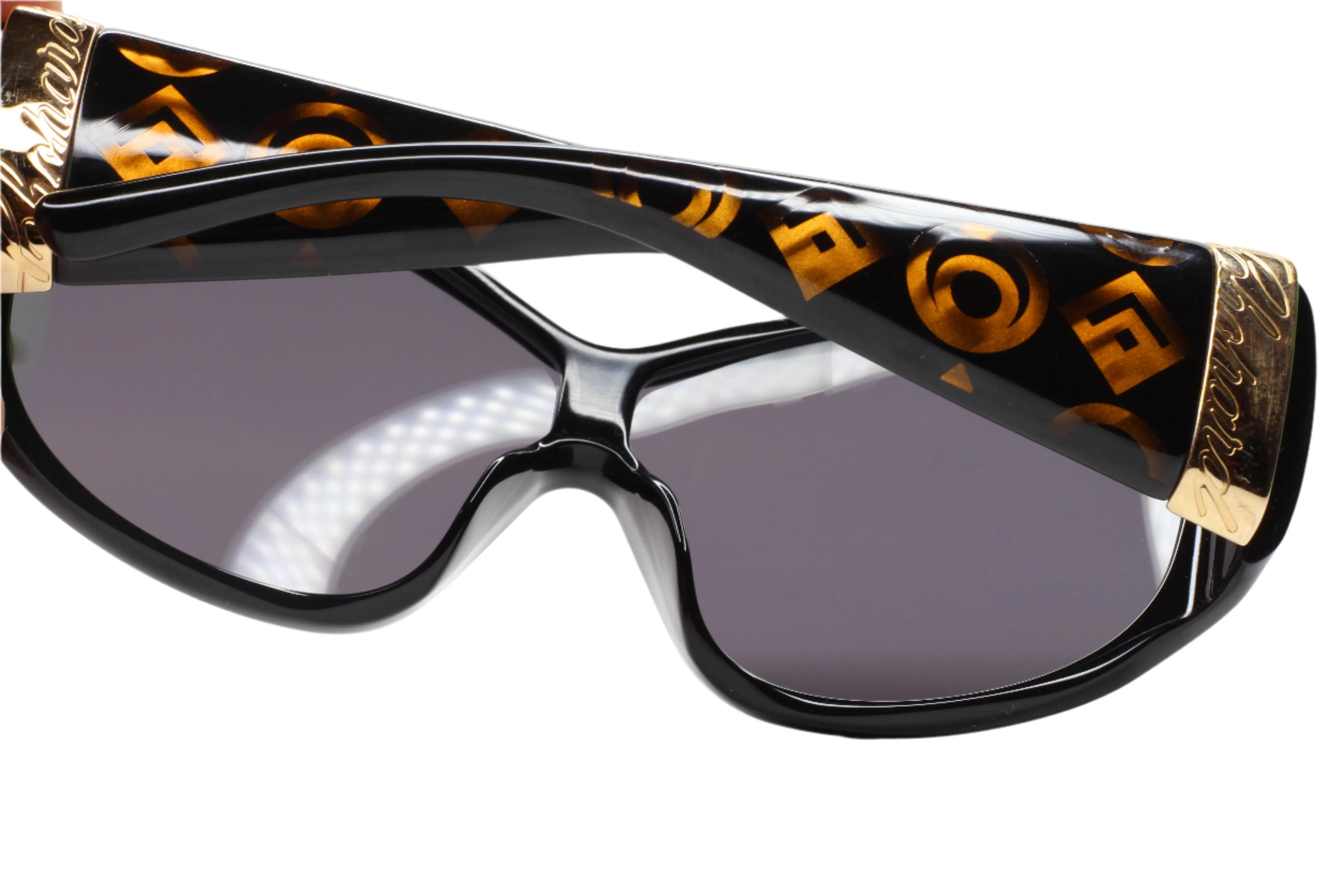 Chopard SCH054 0700 Black Gold Gradient Italy Luxury Sunglasses