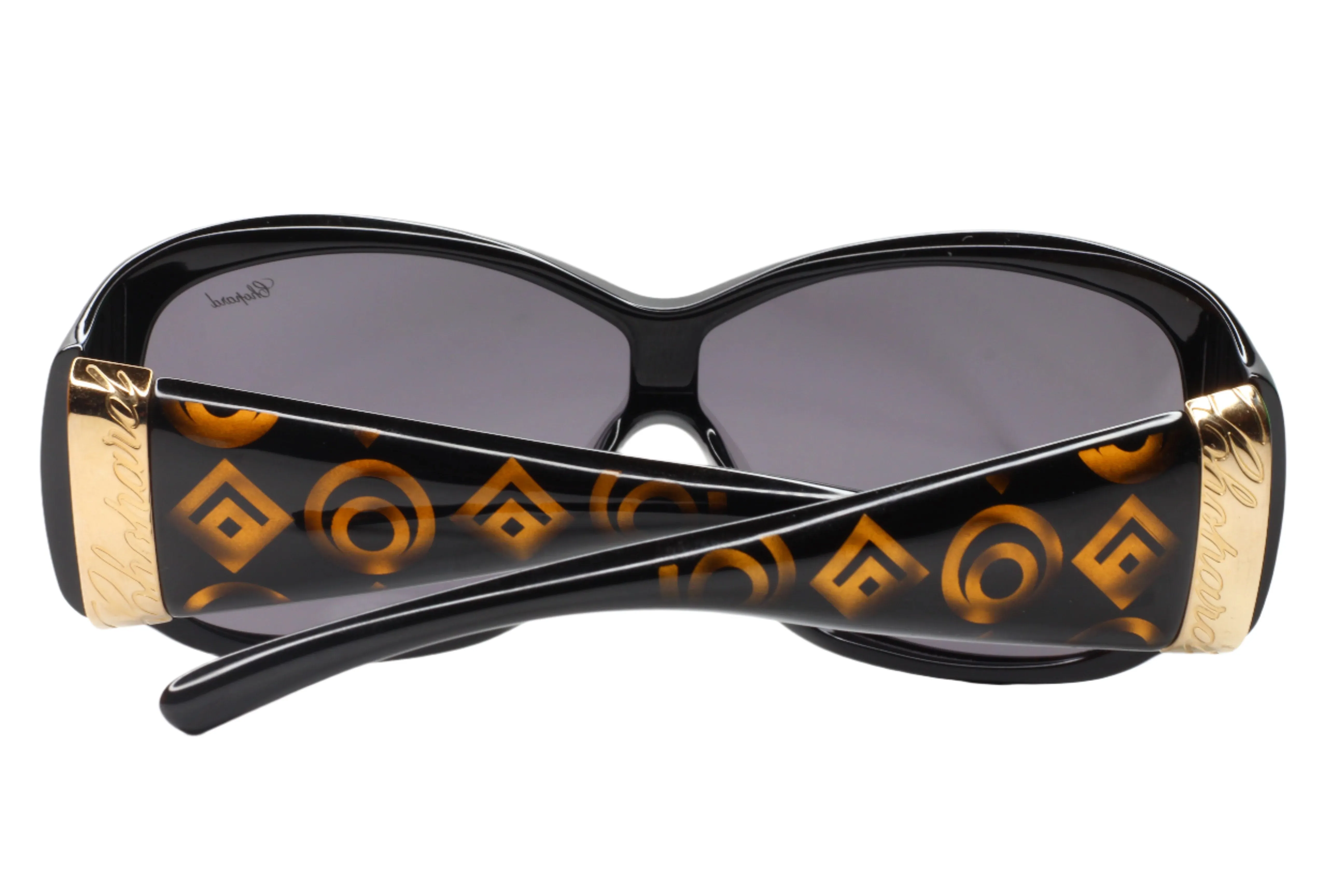 Chopard SCH054 0700 Black Gold Gradient Italy Luxury Sunglasses