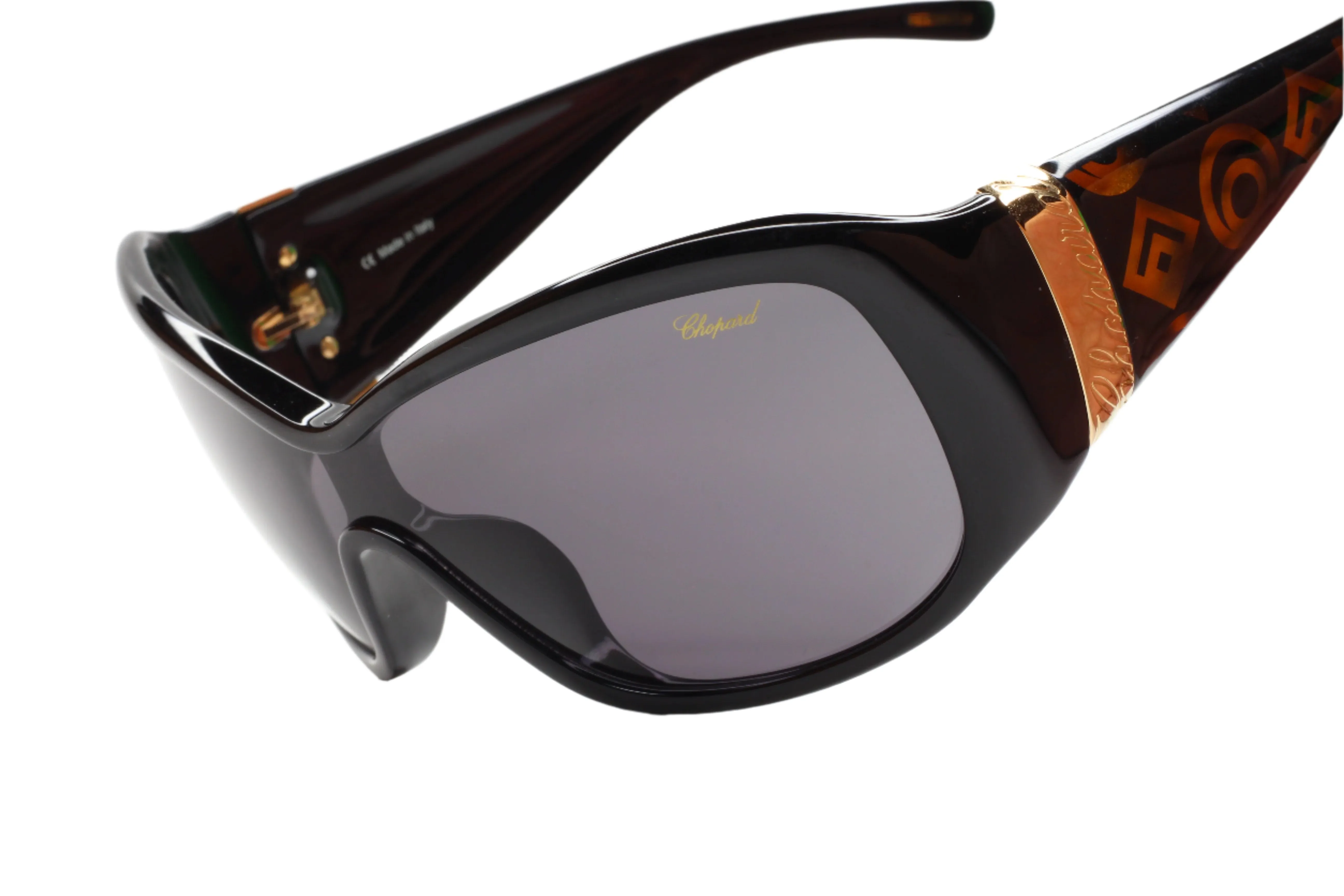 Chopard SCH054 0700 Black Gold Gradient Italy Luxury Sunglasses