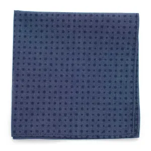Classic Foulard Square- Navy