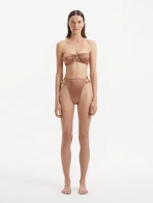 Clyde Brown Bikini Top