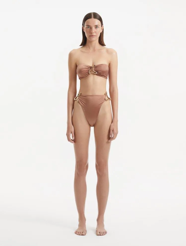 Clyde Brown Bikini Top