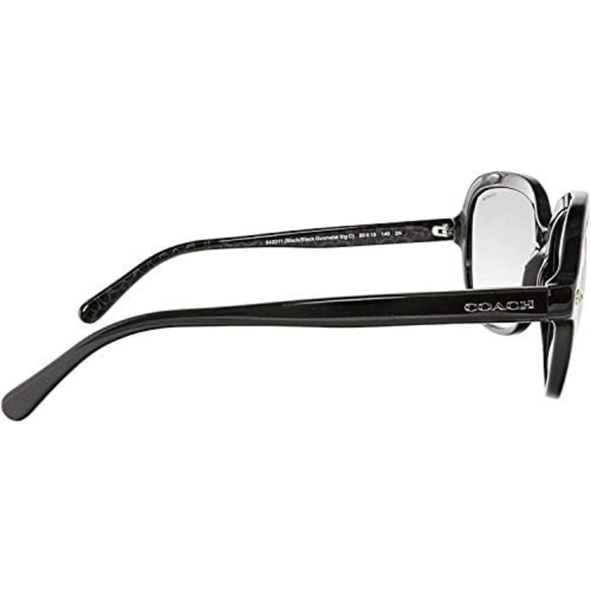 Coach Women's Sunglasses - Black Plastic Frame Grey Shaded Lens | 0HC8192 54201156