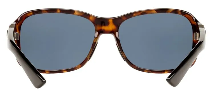 Costa Del Mar Womens Inlet Retro Tortoise Frame - Gray 580 Plastic Lens - Polarized Sunglasses
