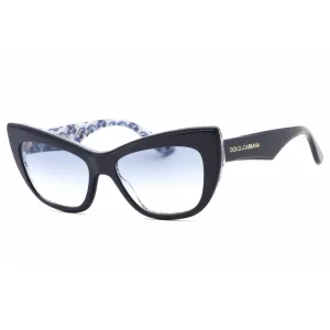 Dolce & Gabbana Women's Sunglasses - Blue On Blue Maiolica Cat Eye | 0DG4417 341419