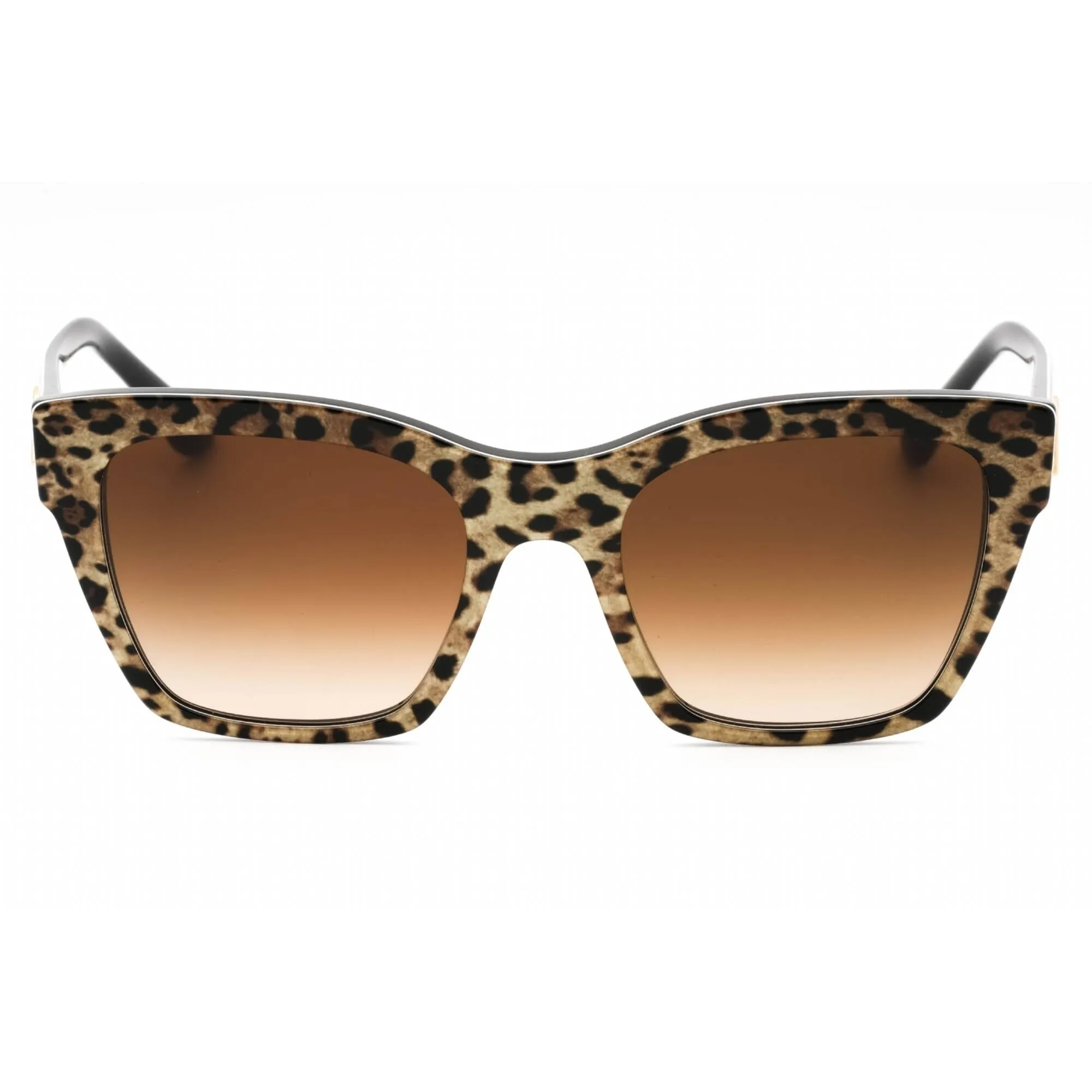 Dolce & Gabbana Women's Sunglasses - Leo Brown On Black Cat Eye Frame | 0DG4384 316313