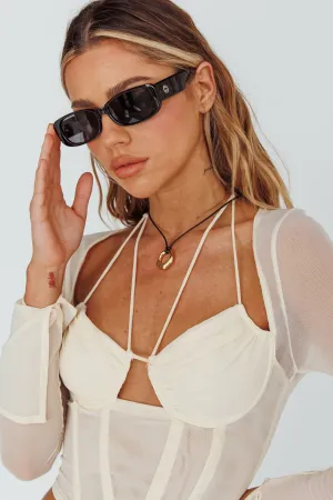 Eola Retro Sunglasses Black
