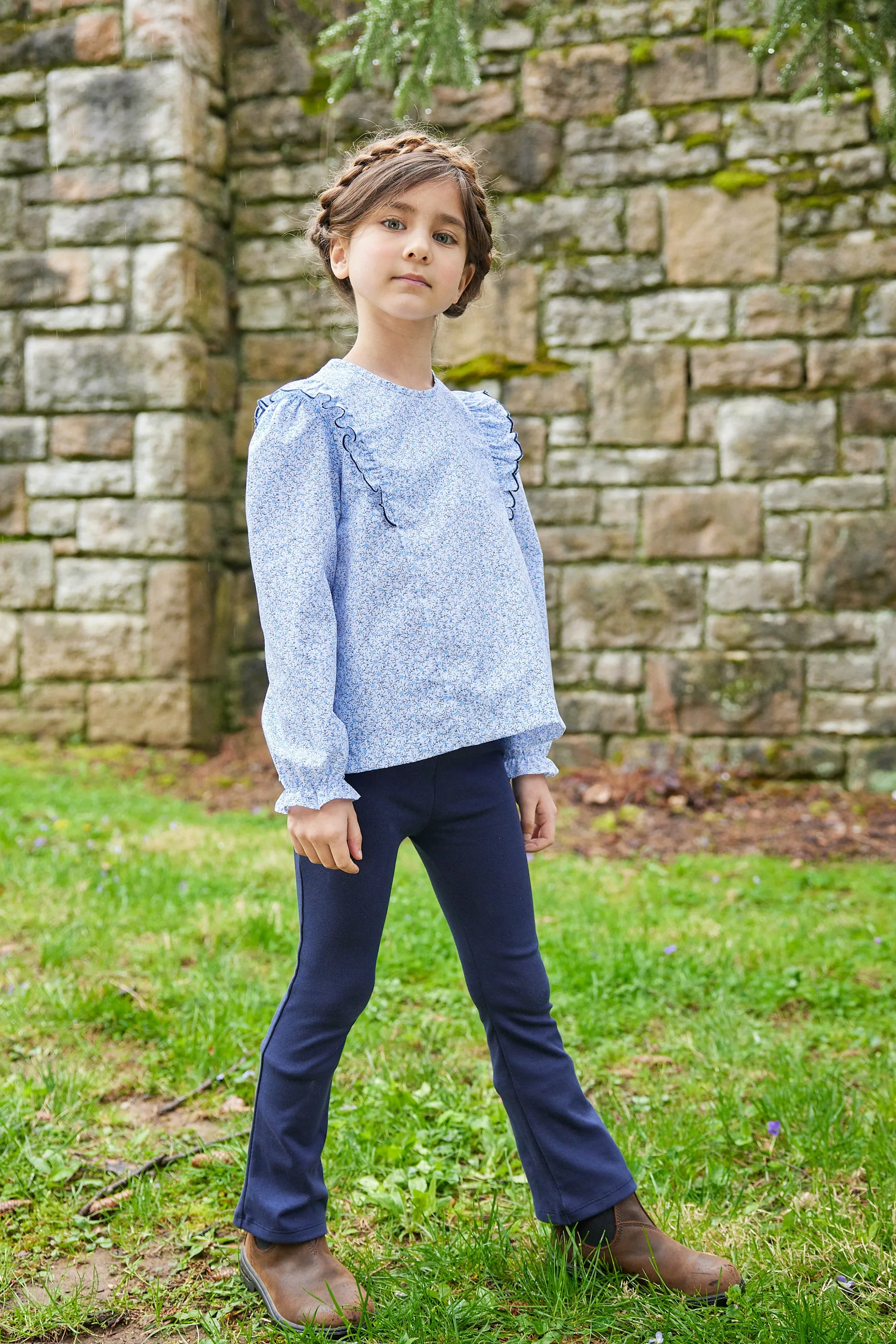 Flutter Blouse - Blue Vinings