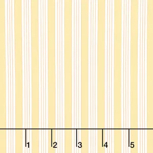 Fruit Cocktail - Ticking Stripe Pineapple Yardage
