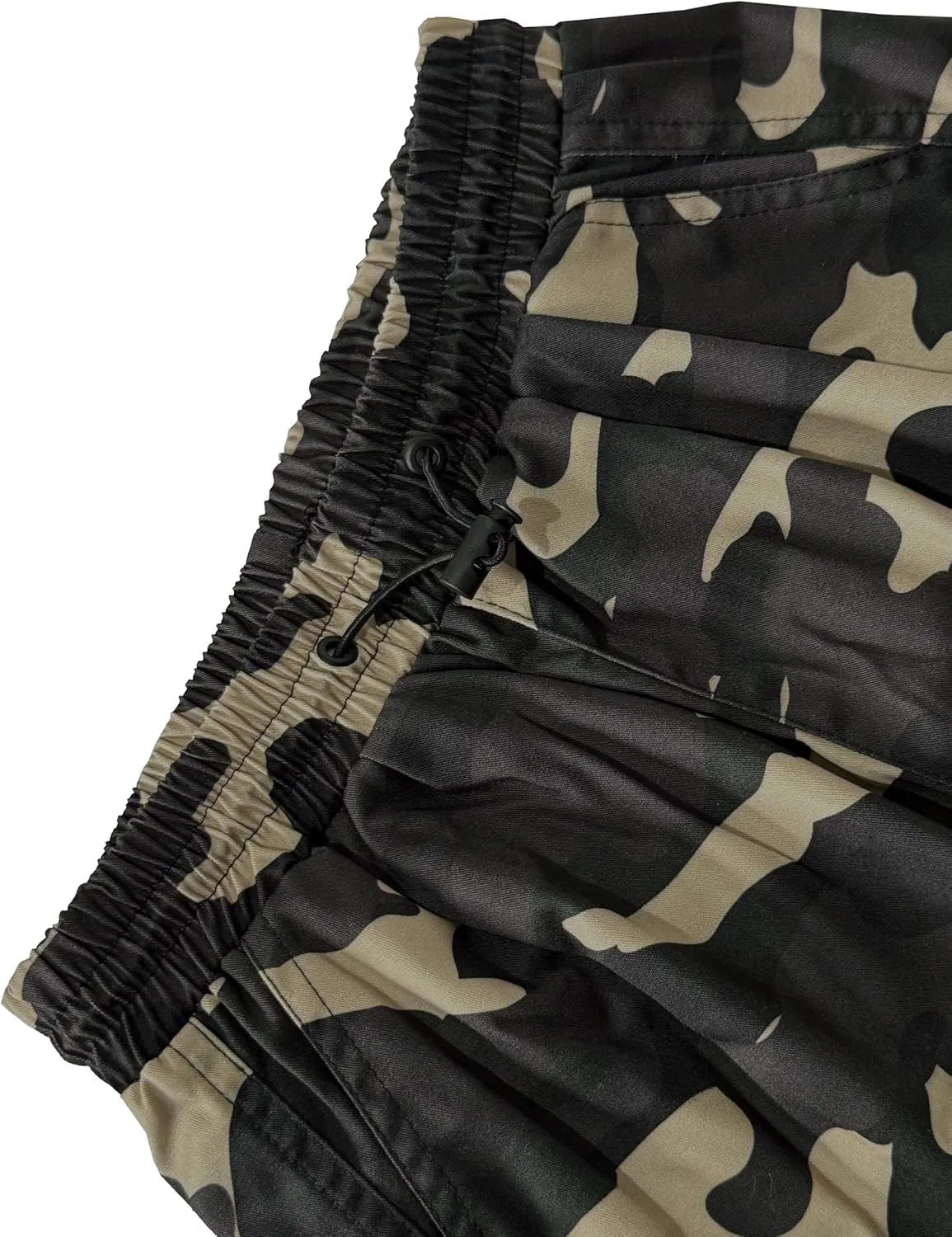 Girls Cargo Pants Elastic Waist Drawstring with Pockets Pants, 6-14 Years