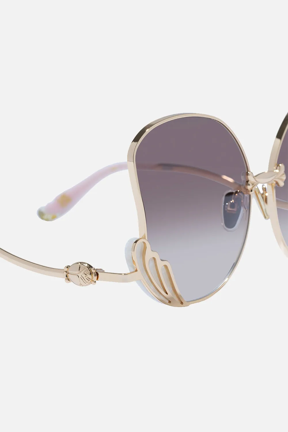 GODDESS ENERGY SUNGLASSES IVORY MARBLE