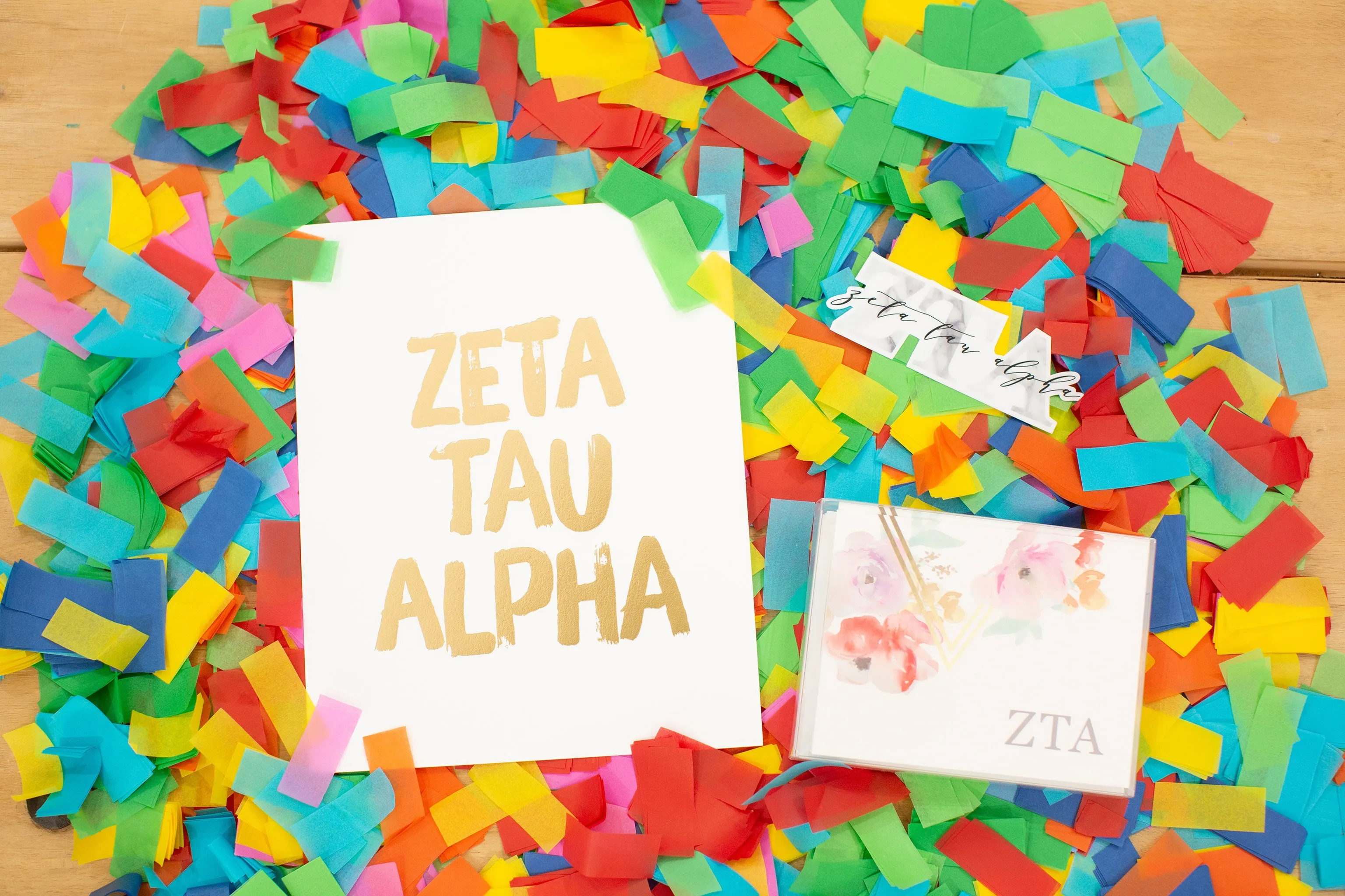 Gold Foil Sorority Art Prints