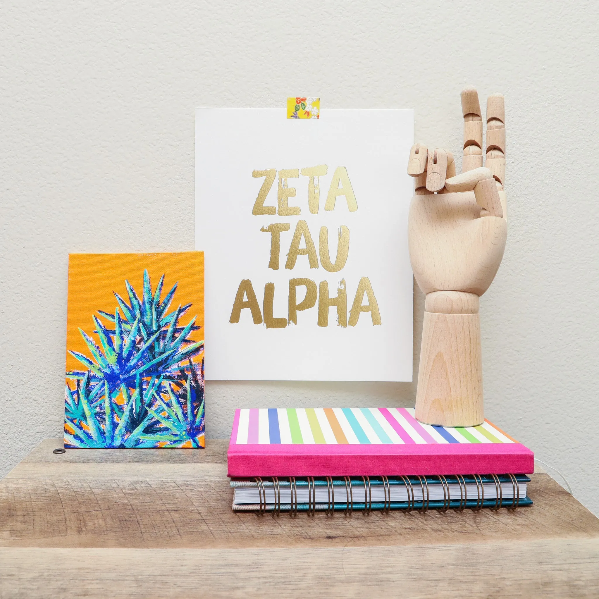 Gold Foil Sorority Art Prints