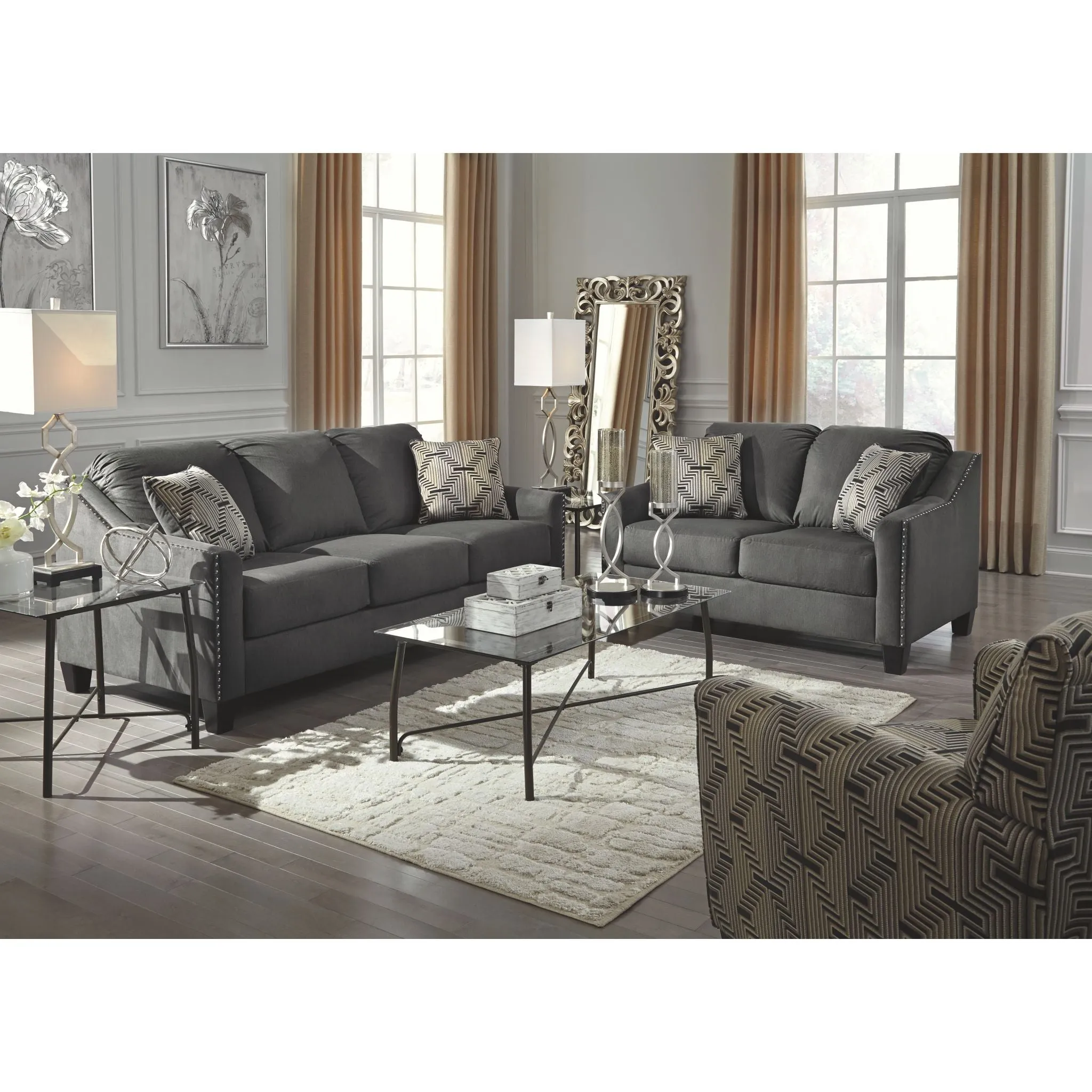 Graham Accent Chair - Gunmetal