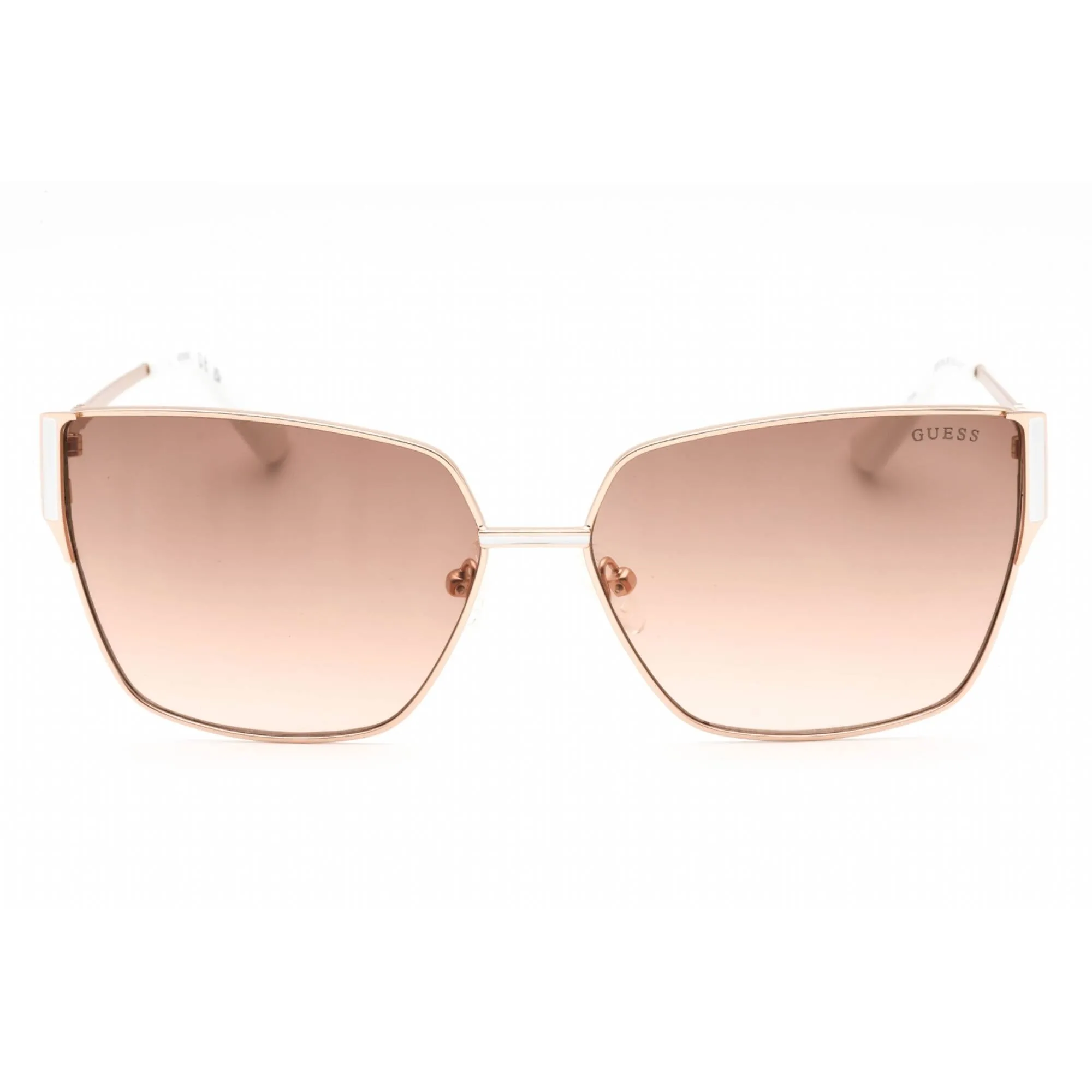 Guess Factory Women's Sunglasses - Matte Rose Gold Cat Eye Metal Frame | GF6158 29F