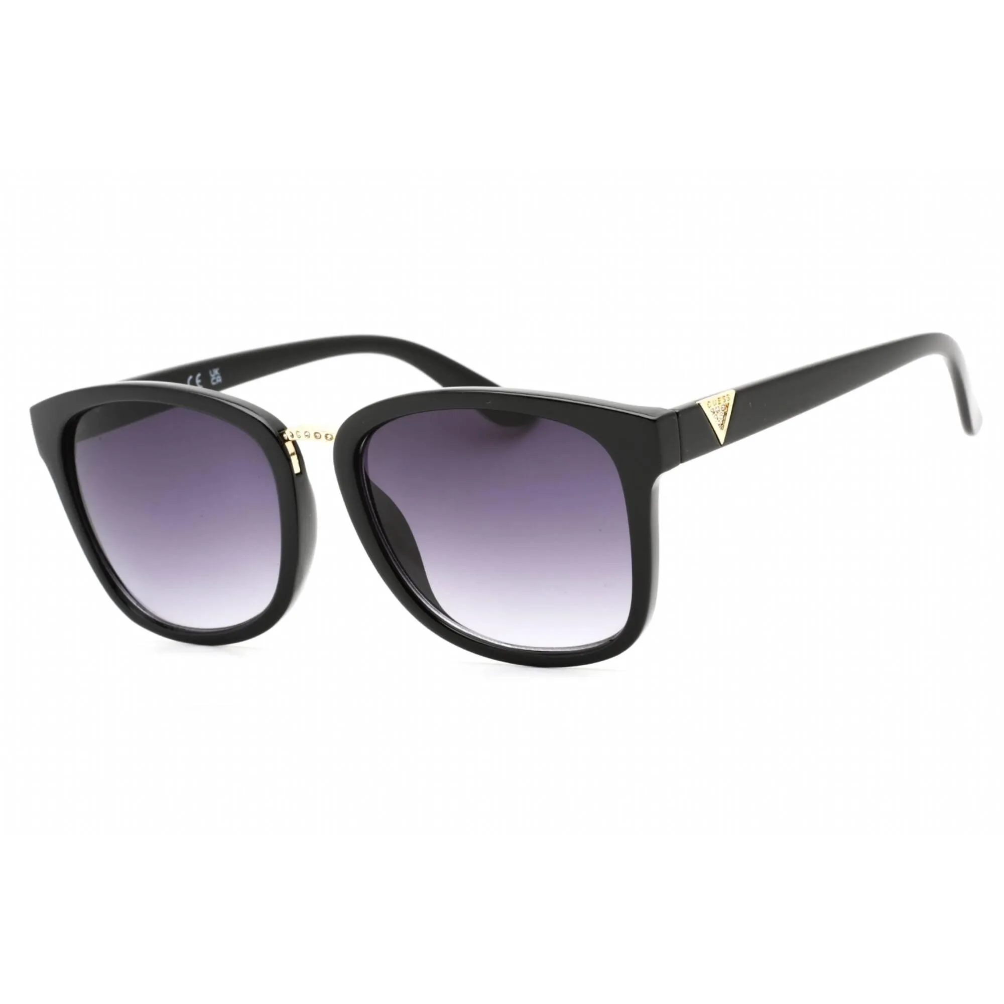 Guess Factory Women's Sunglasses - Shiny Black Rectangular Plastic Frame | GF0327 01B