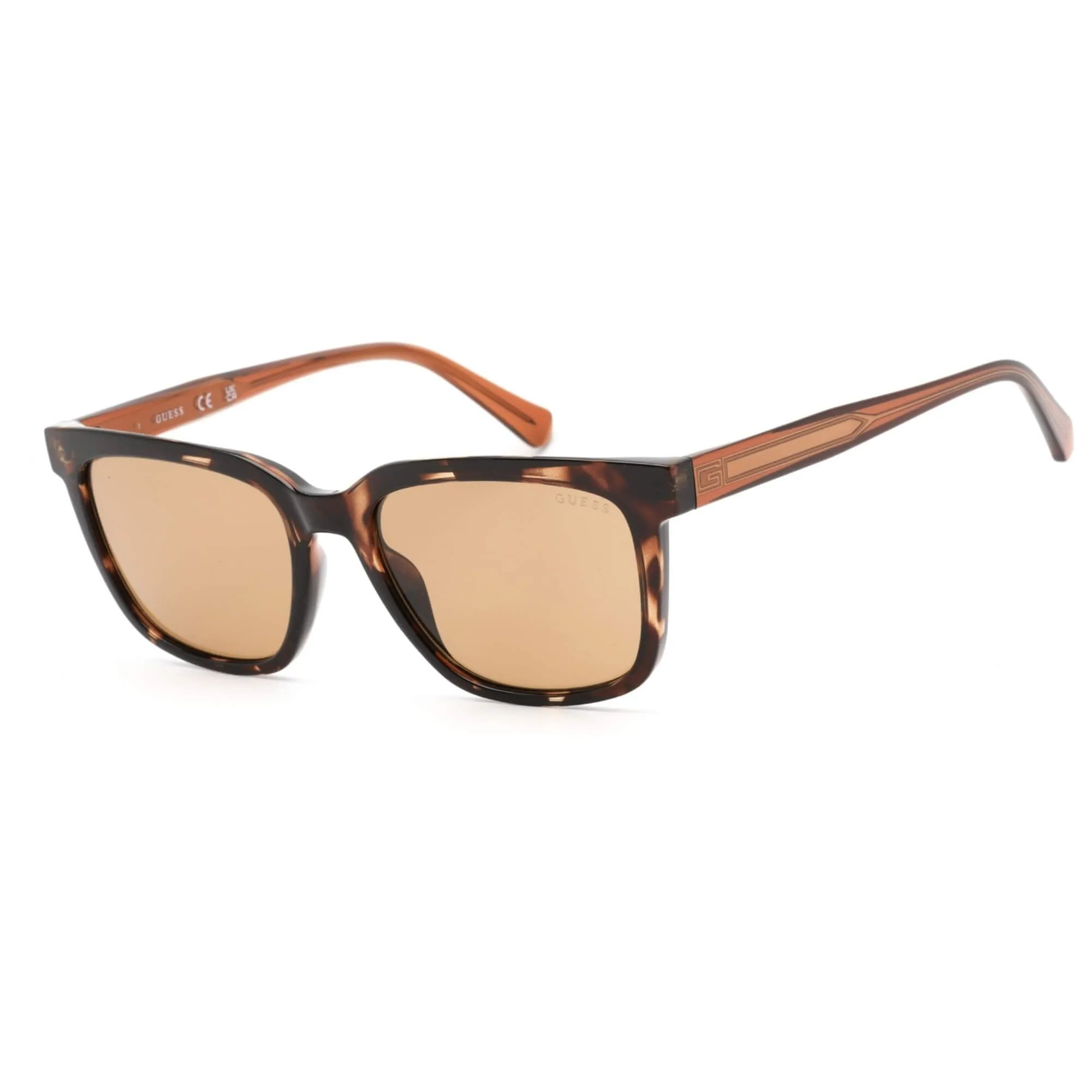 Guess Men's Sunglasses - Blonde Havana and Brown Injected Plastic Frame | GU00050 53E