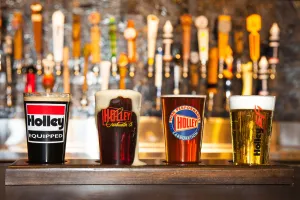 HOLLEY 16OZ. LOGO PUB GLASS ASSORTMENT - 4 PACK (SERIES 1)