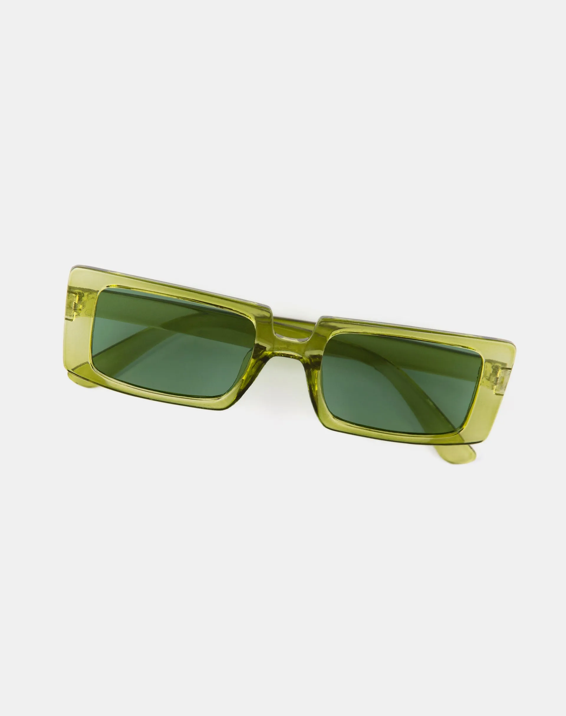 Lelia Rectangle Sunglasses in Green