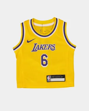 Nike Infant Los Angeles Lakers LeBron James #6 Icon Edition Swingman Jersey Yellow