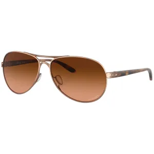 Oakley OO4079-4659 Women's OO4079 Feedback Aviator Sunglasses, Rose Gold Prizm Brown