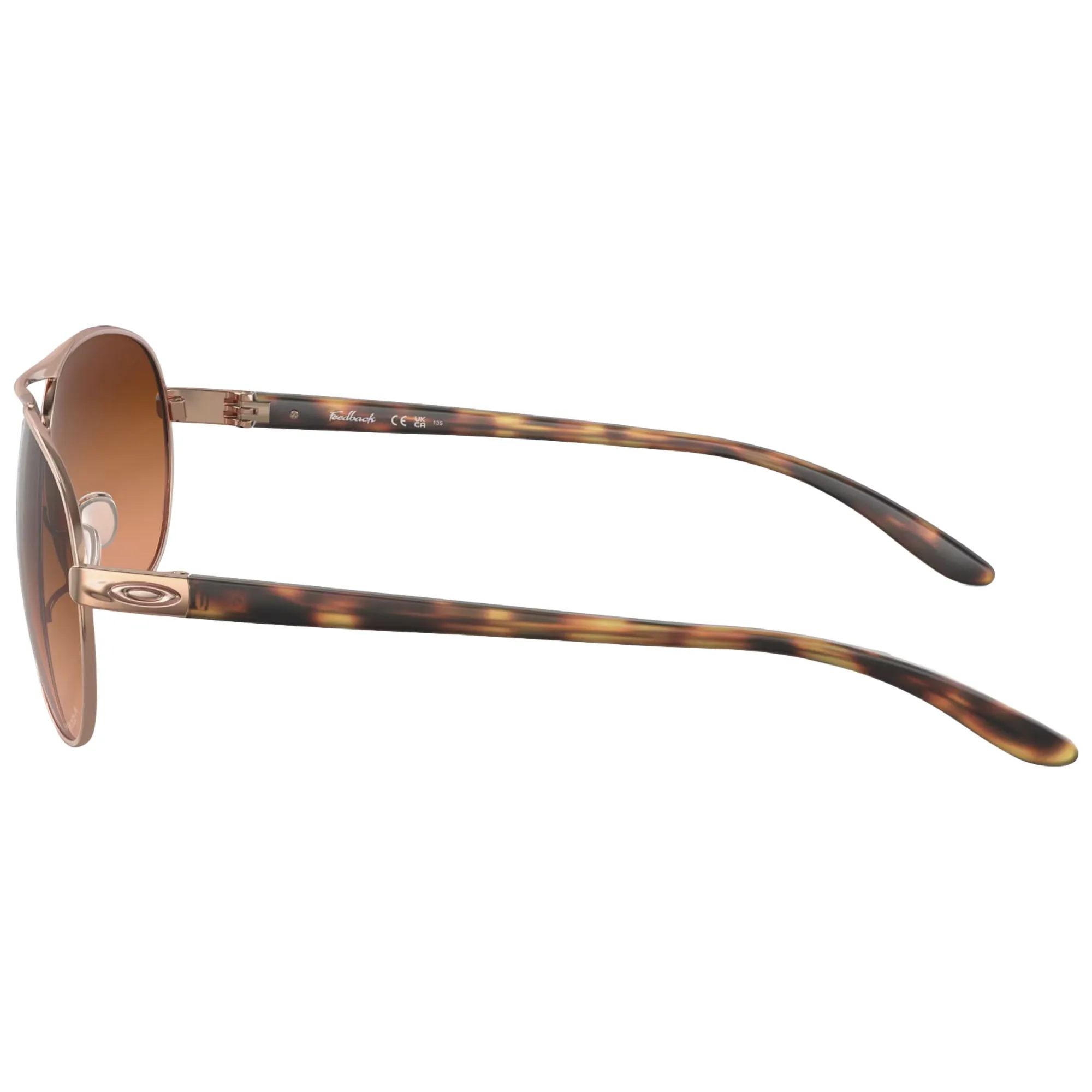 Oakley OO4079-4659 Women's OO4079 Feedback Aviator Sunglasses, Rose Gold Prizm Brown