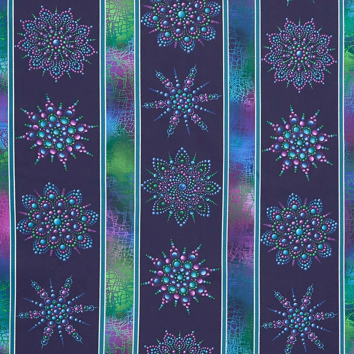 On Dragonfly Wings - Dragonfly Stripe Multi Yardage