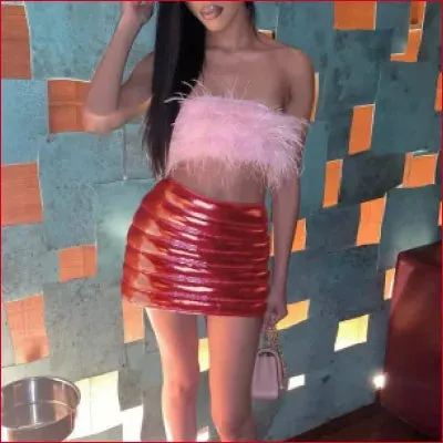 Shiny Y2K Short Skirt in Various Colors