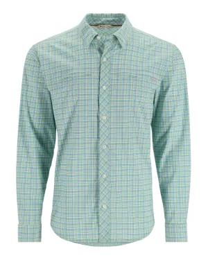 Simms Men's Stone Cold LS Shirt / Lichen/Sea Breeze Retro Plaid